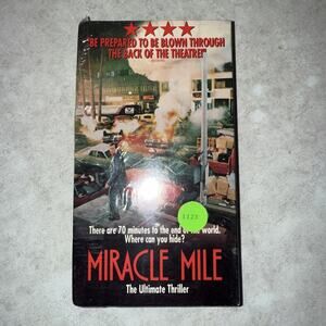 Miracle Mile 1989 VHS Extremely Rare Hard To Find Original Release Vtg